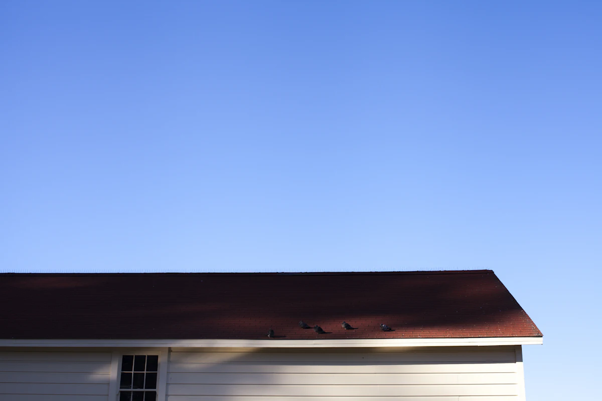 Wood eaves and roof trim on a home