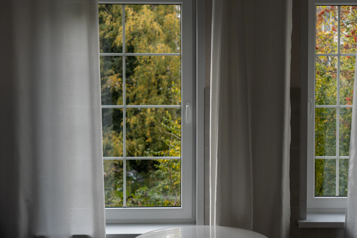 Bright room with new windows